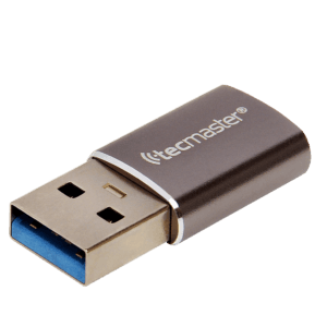 Adaptador OTG Tipo-C a USB-A-3.0 Macho Tecmaster – Aleación de Aluminio