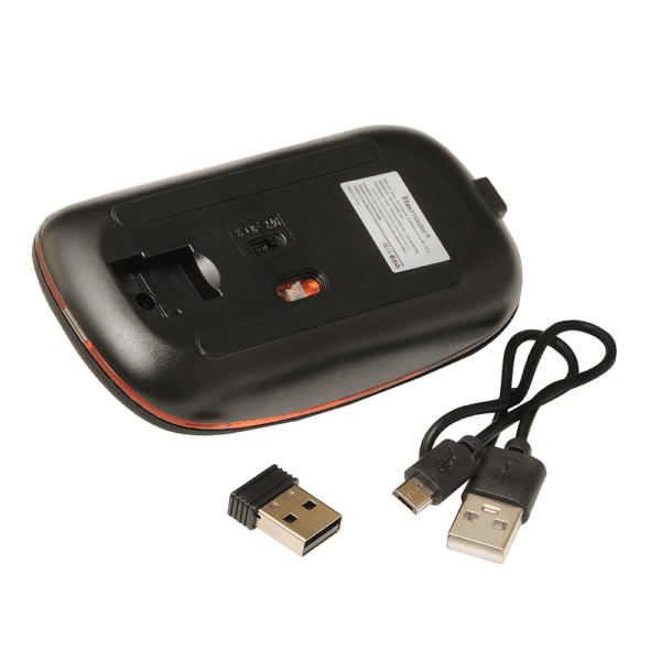 MOUSE TECMASTER SLIM DUAL INALÁMBRICO RECARGABLE COLOR NEGRO - Imagen 3