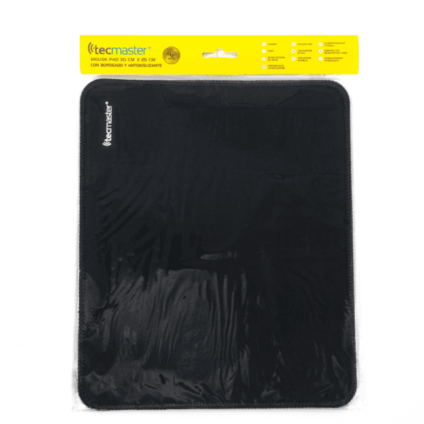MOUSE PAD TECMASTER 30 x 25 x 0,5 cm COLOR NEGRO - Imagen 4