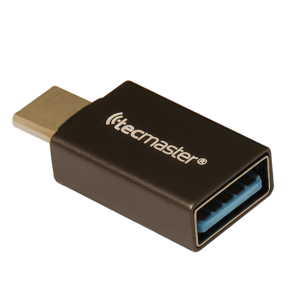 Adaptador OTG Tipo-C a USB-A-3.0 Hembra - Aleación de Aluminio Tecmaster