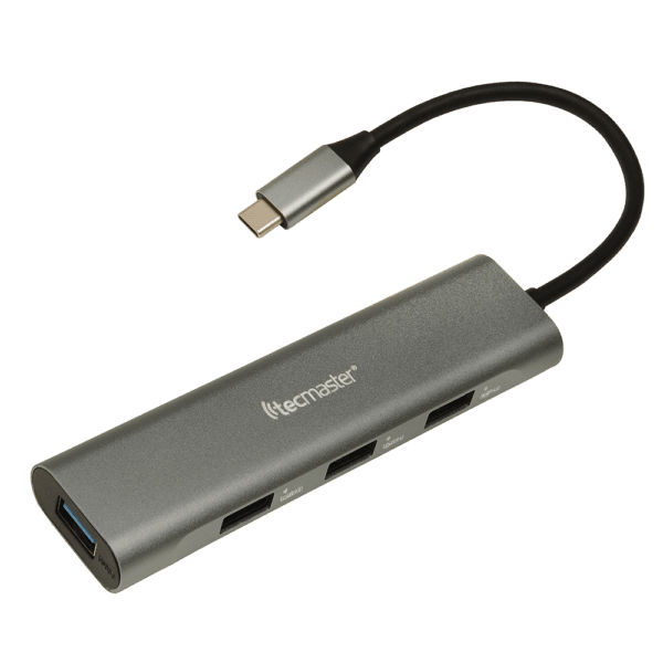 HUB TECMASTER Tipo C 3.1 - 4 PUERTOS - USB3.0