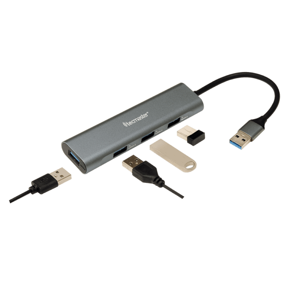 Tecmaster Hub Cable USB3.0 – 4 Puertos * USB3.0 - Imagen 2