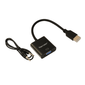 Adaptador/Conversor HDMI Macho a Vga Hembra + Cable de Audio 3.5Mm Tecmaster