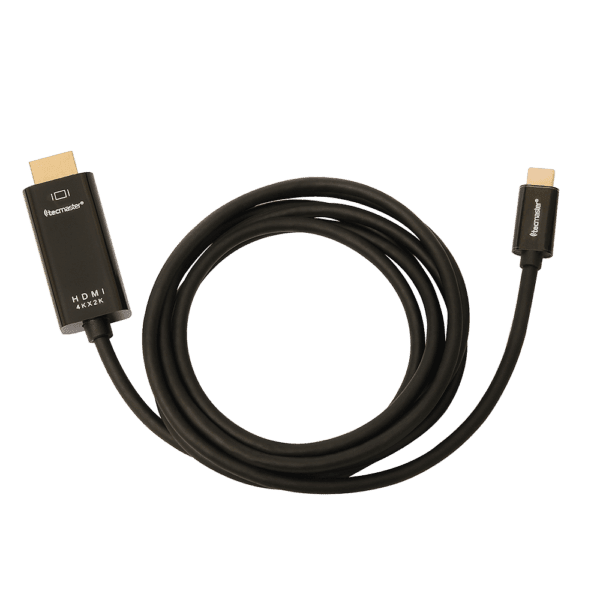 Cable 1.8 Mtrs Type C Macho a HDMI Macho 4K, Negro Tecmaster - Imagen 2