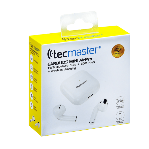 AUDÍFONOS TECMASTER MINI TWS BLUETOOTH 5.3V Hi-Fi - Imagen 4