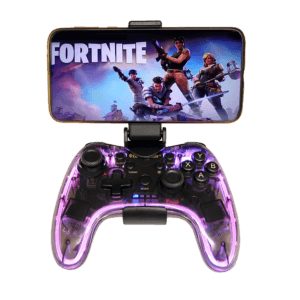 TECMASTER Gamepad Multiconsolas y Plataformas Inalámbrico Bluetooth, Con Luz RGB