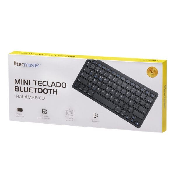 TECLADO TECMASTER BLUETOOTH COLOR NEGRO - Imagen 3