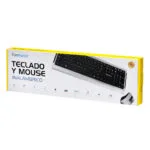 TECMASTER COMBO TECLADO Y MOUSE INALÁMBRICOS KIT COLOR NEGRO - Imagen 3