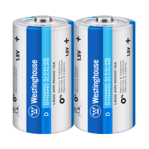 Pila Alcalina Westinghouse D-2 (Pack de 2 Unidades)