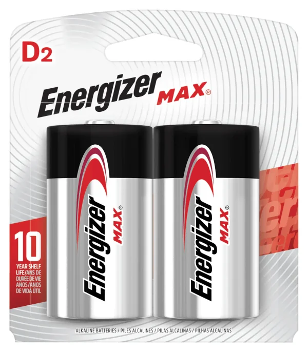 PILA ALCALINA ENERGIZER D2 BLISTER de 2 unidades