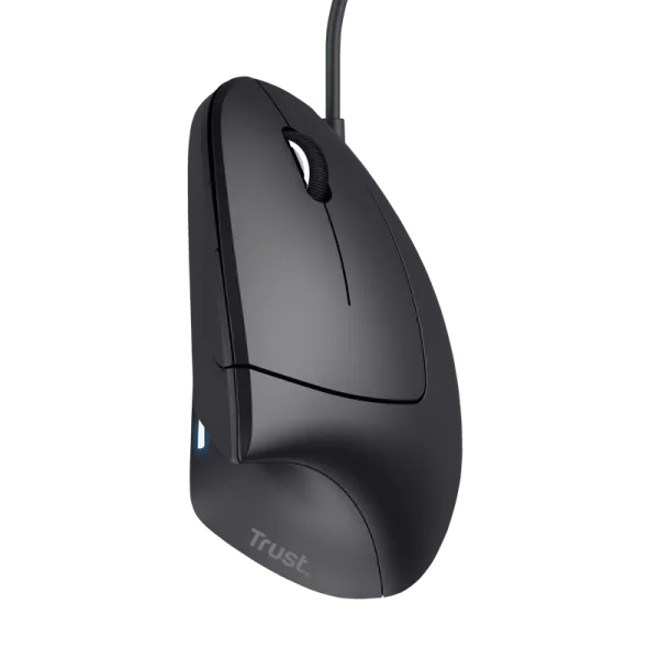 MOUSE BLACK TRUST VERTO ERGO WIRED - Imagen 2