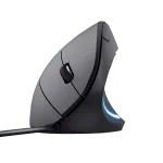 MOUSE BLACK TRUST VERTO ERGO WIRED - Imagen 3