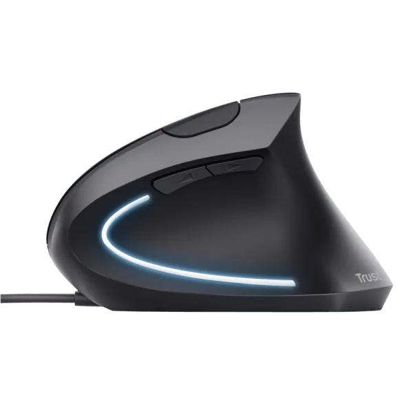 MOUSE BLACK TRUST VERTO ERGO WIRED - Imagen 4
