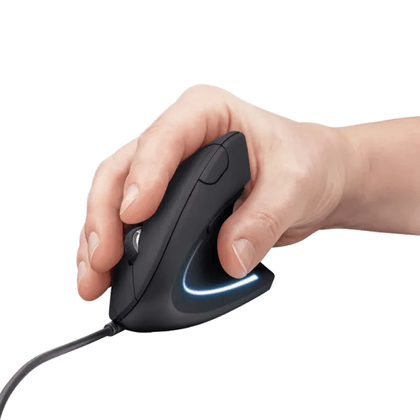 MOUSE BLACK TRUST VERTO ERGO WIRED - Imagen 6