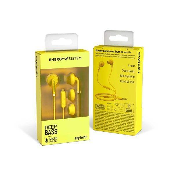 AUDÍFONOS ENERGY EARPHONES STYLE 2+ COLOR VANILLA - Imagen 6