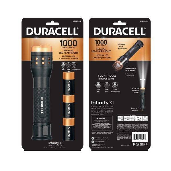 LINTERNA DURACELL FOCO AJUSTABLE 1000 LUMEN - Imagen 5