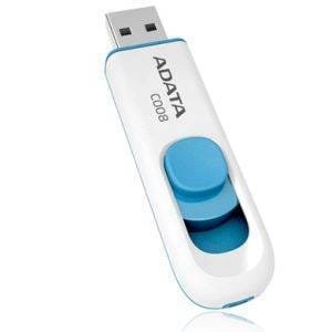 PENDRIVE ADATA AC008 DE 64GB RWE RETAIL COLOR BLANCO/AZUL 2.0