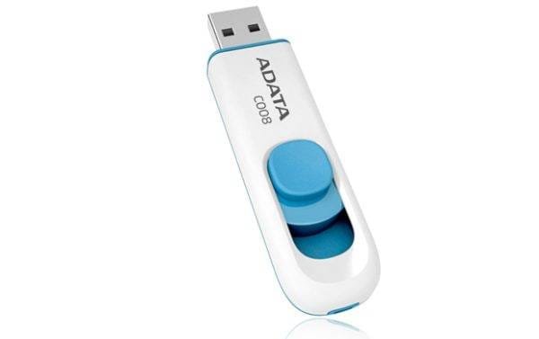 PENDRIVE ADATA AC008 DE 64GB RWE RETAIL COLOR BLANCO/AZUL 2.0