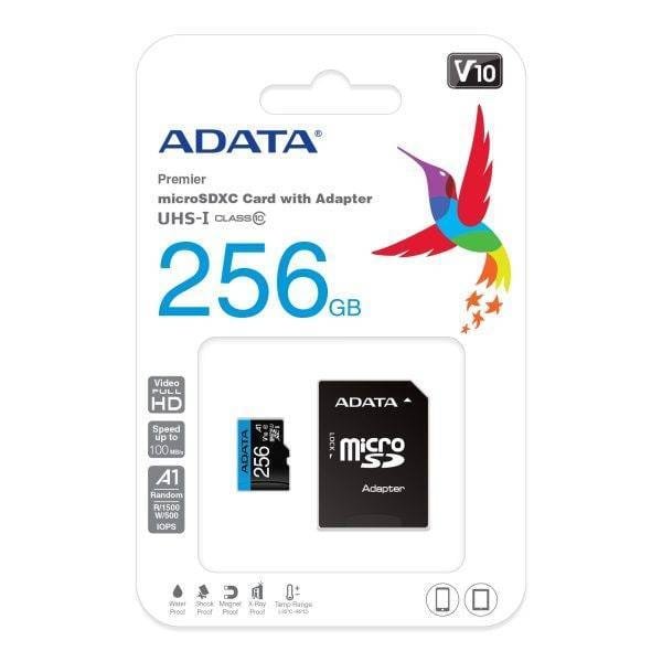 MEMORIA ADATA MICRO AUSDX256GUICL10A1-RA SDXC DE 256GB UHS-I-CL10 - Imagen 2