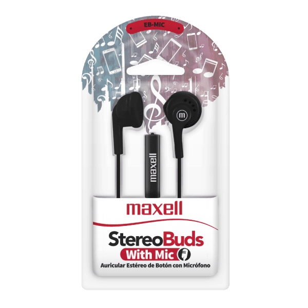AUDIFONO MAXELL EB-MIC COLOR NEGRO (Micrófono) - Imagen 2