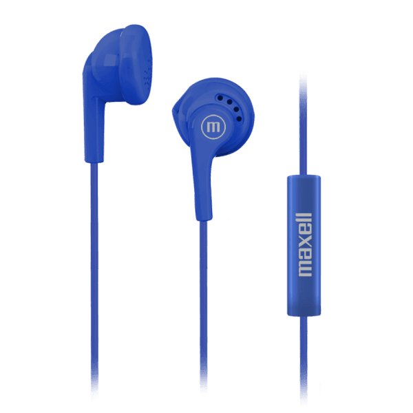 AUDIFONO MAXELL EB-MIC COLOR AZUL CON Micrófono