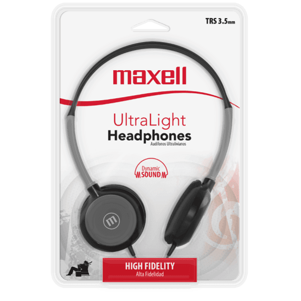 Audifono maxell headband hp c/mic black - Imagen 2