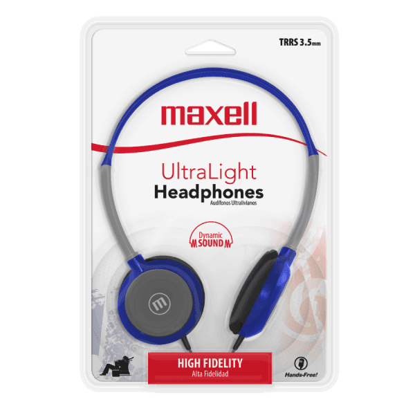 Audifono maxell headband hp c/mic blue - Imagen 2