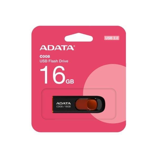PENDRIVE ADATA DE 16G USB 2.0 COLOR NEGRO/ROJO - Imagen 2
