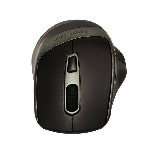 MOUSE TECMASTER ERGONÓMICO DUAL BLUETOOTH E INALÁMBRICO RECARGABLE, NEGRO/VERDE - Imagen 2