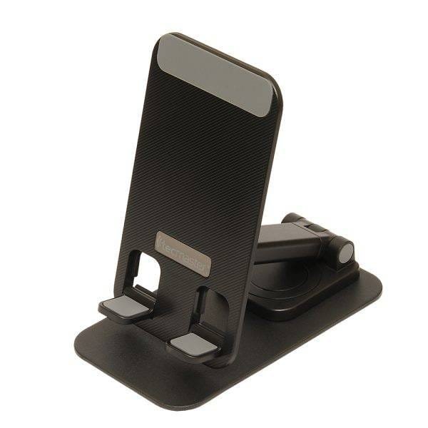 Soporte smartphones plegable portátil color negro tecmaster - Imagen 2