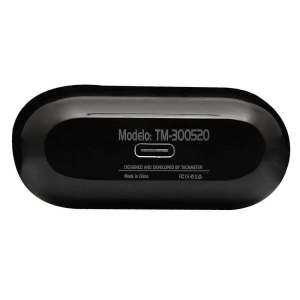AUDÍFONOS TECMASTER EARBUDS INTRAUDITIVOS TWS, CONTROL TOUCH, BLUETOOTH 5.3V, EDR, HI-FI, COLOR NEGRO - Imagen 4