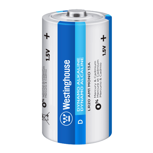 PILA ALCALINA WESTINGHOUSE D-2 (Blister de 2 unidades)