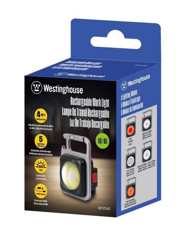 LINTERNA MINI WESTINGHOUSE DE TRABAJO RECARGABLE 420 LUMEN - Imagen 5