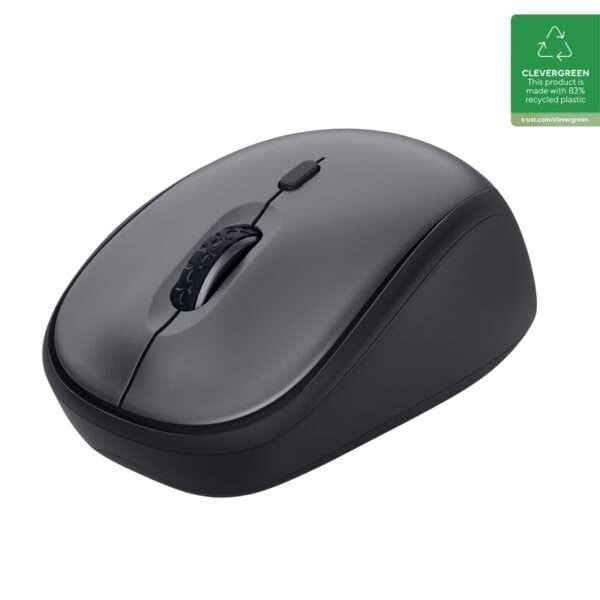 Mouse eco black inalámbrico trust yvi - Imagen 2