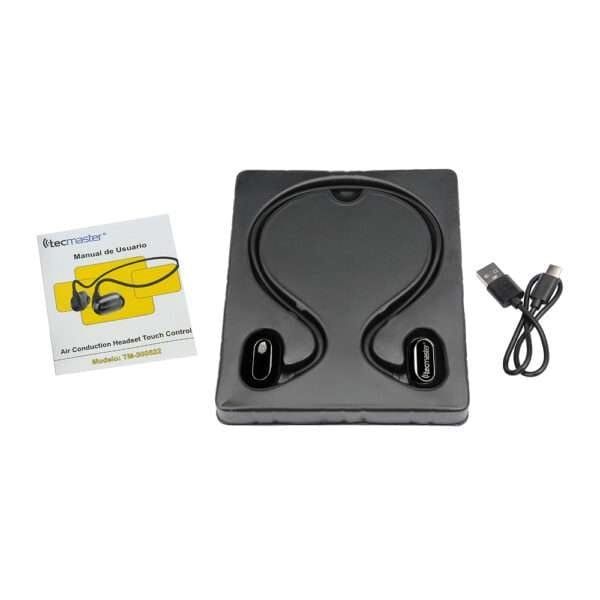 Audifonos headset air-conduction sport, touch control, bluetooth 5.3v tecmaster - Imagen 2
