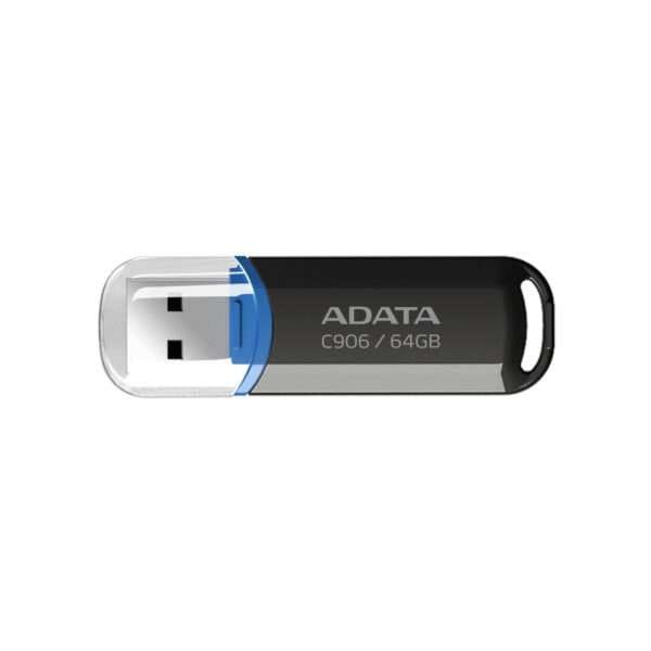 PENDRIVE ADATA AC906 DE 64GB USB 2.0 COLOR NEGRO Pendrive ADATA AC906 de 64GB, con interfaz USB 2.0. Diseño compacto, elegante y resistente, perfecto para transferir y almacenar archivos. Disponible en color negro en Histore.cl.