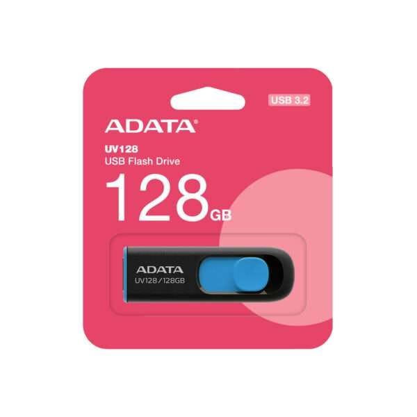 PENDRIVE ADATA AUV128 DE 128GB USB 3.2 COLOR NEGRO/AZUL - Imagen 3