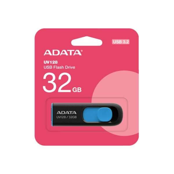 ADATA PENDRIVE AUV128 32G NEGRO/AZUL 3.2 - Imagen 3