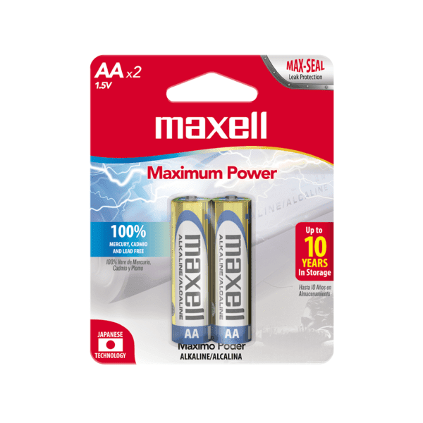 PILAS ALCALINAS MAXELL AA X 2