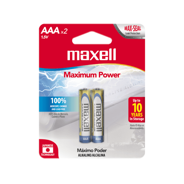 PILAS ALCALINAS MAXELL AAA X 2