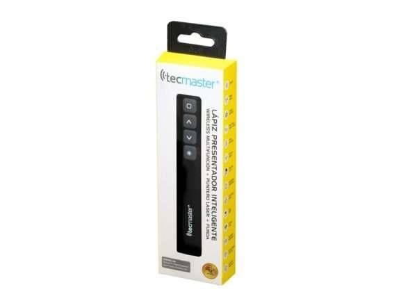 PUNTERO LÁSER TECMASTER, LÁPIZ INTELIGENTE MULTIFUNCIÓN CON FUNDA, NEGRO - Imagen 4