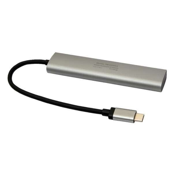 Hub adaptador tipo-c 4 en 1, 4 puertos tecmaster tipo-c 3.2 gen2, sspeed 10 gbps, carcasa aluminio - Imagen 2