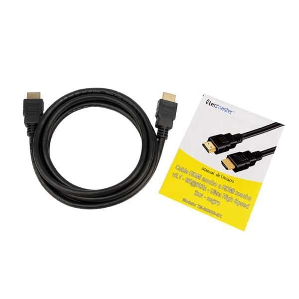 Cable hdmi macho a hdmi macho 8k@60hz ultra high speed, 2 mt, negro tecmaster - Imagen 4