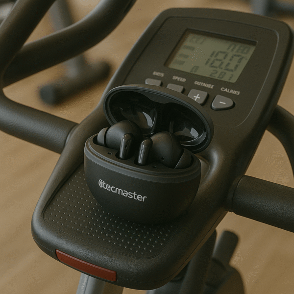 Audífonos earbuds tws + hi-fi + active noise cancelling tecmaster