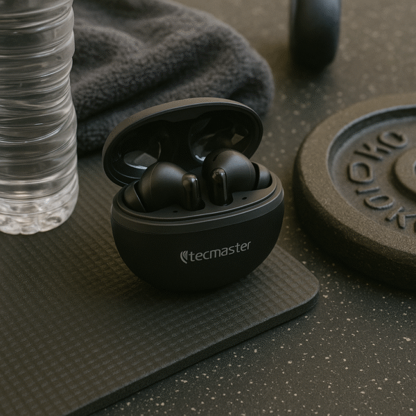 Audífonos earbuds tws + hi-fi + active noise cancelling tecmaster