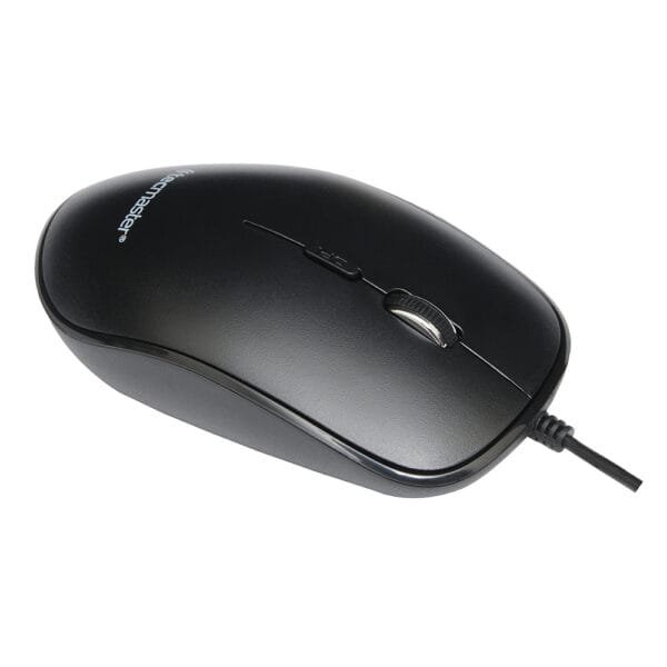 Mouse óptico usb cableado, 4 botones color negro, dpi programable 800/1200/1600 - Imagen 2