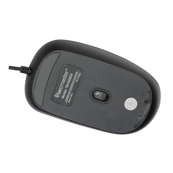 Mouse óptico usb cableado, 4 botones color negro, dpi programable 800/1200/1600 - Imagen 3