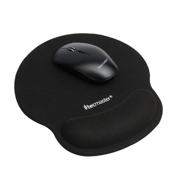 MOUSEPAD TECMASTER DE TELA ANTIDESLIZANTE COLOR NEGRO - Imagen 2