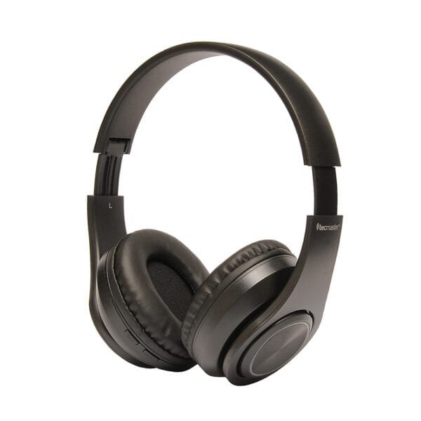 Audifonos headset bluetooth 5.3 wireless tecmaster recargables con arco plegable + salida aux jack 3.5 mm - Imagen 2