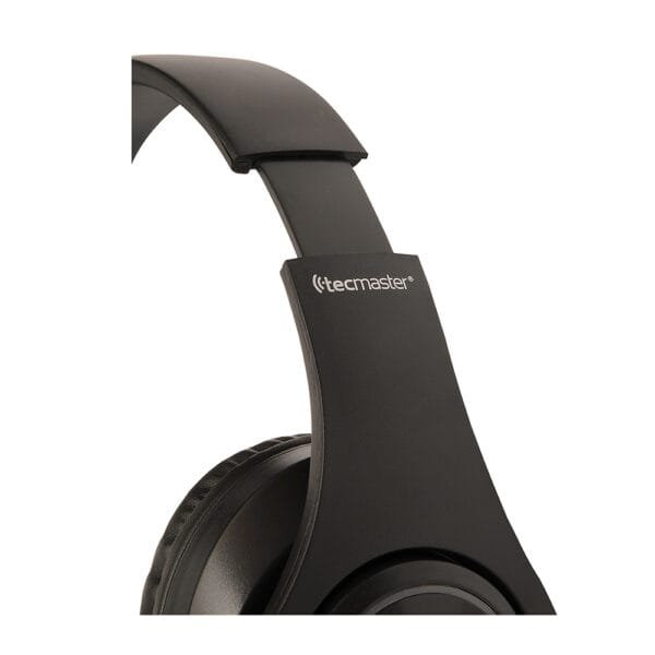 Audifonos headset bluetooth 5.3 wireless tecmaster recargables con arco plegable + salida aux jack 3.5 mm - Imagen 3